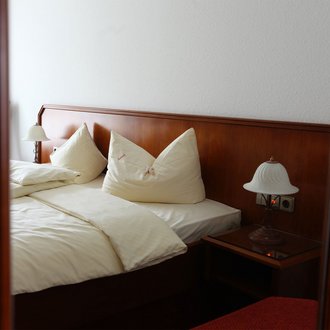 Doppelzimmer Kategorie 1 des Hotels Seeperle am Bodensee.