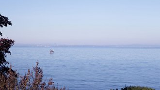 Aussicht auf den Bodensee vom Hotel Seeperle aus