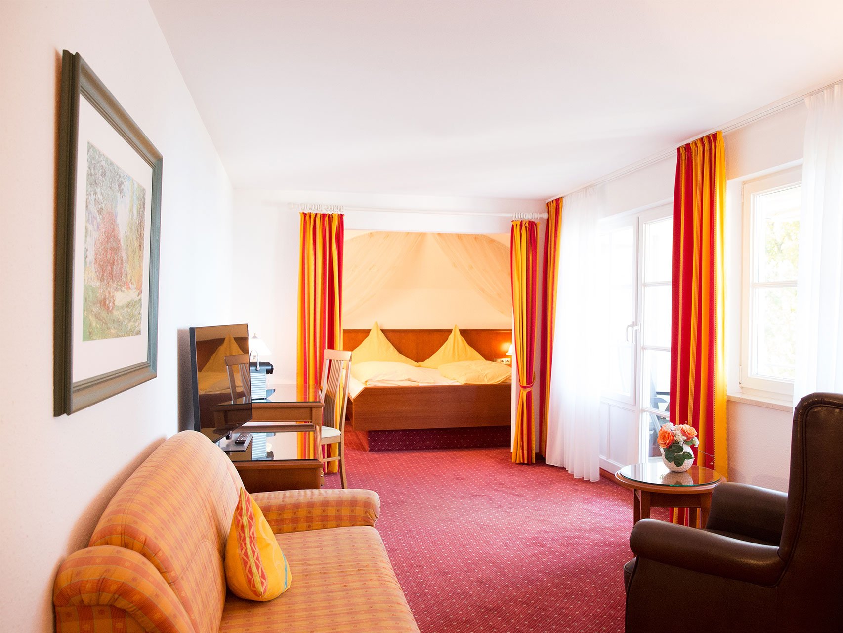 Junior-Suite zur Seeseite des Hotels Seeperle am Bodensee.