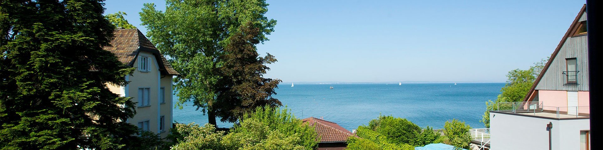 Blick auf den Bodensee vom Hotel Seeperle aus 