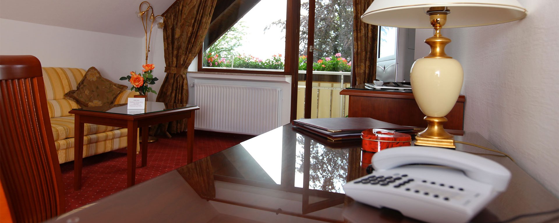 Das Wohnstudio Seeblick-Studi des Hotels Seeperle am Bodensee.