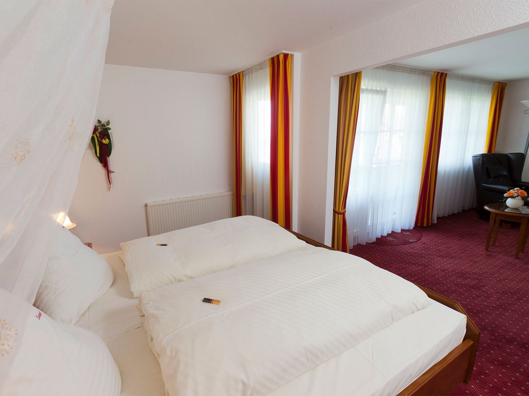 Junior-Suite zur Seeseite des Hotels Seeperle am Bodensee.