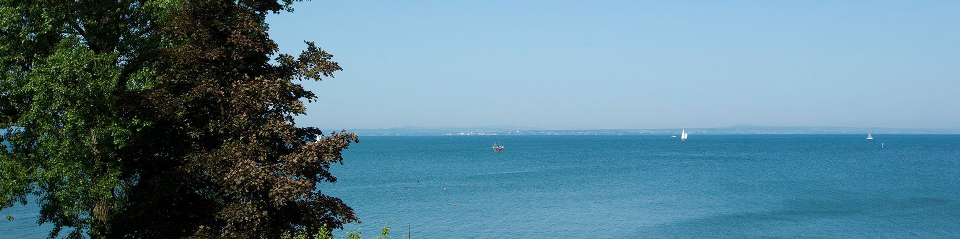Sicht auf den Bodensee vom Hotel Seeperle