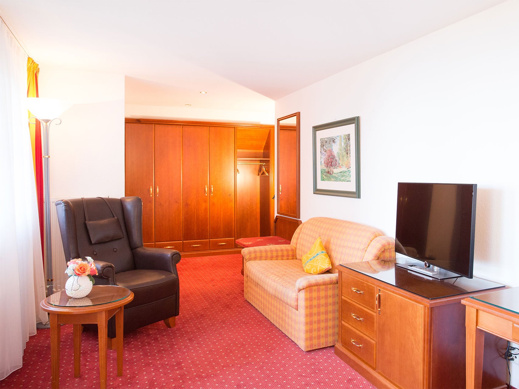 Junior-Suite zur Seeseite des Hotels Seeperle am Bodensee.